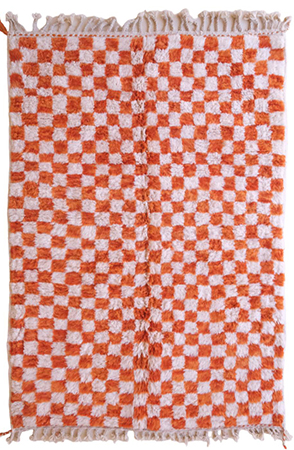 Beni Orange Checkered 4359