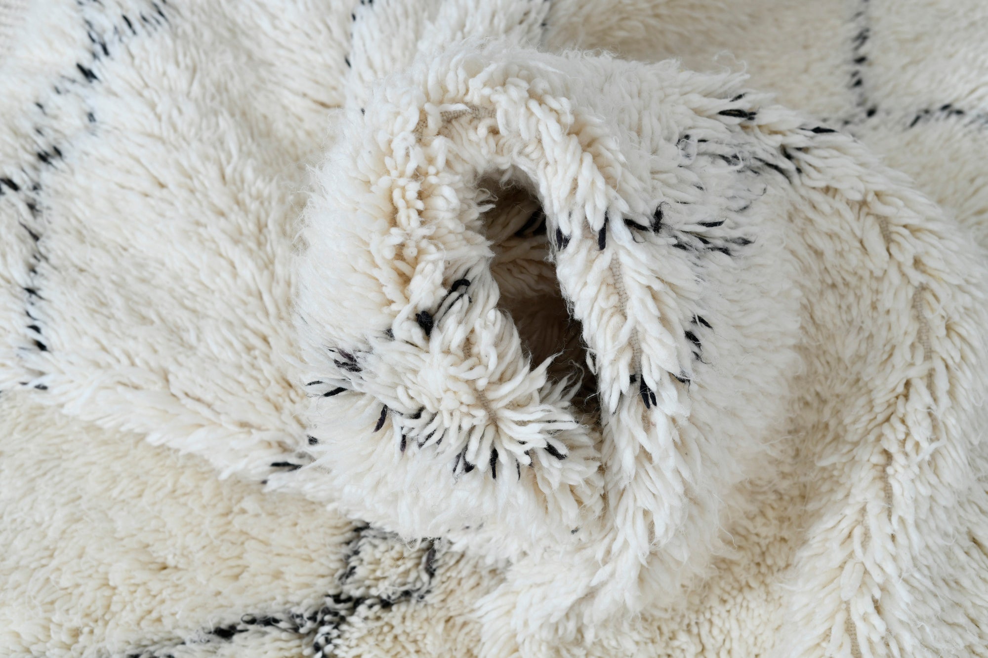 Moroccan Lattice Black and White Rug 3316