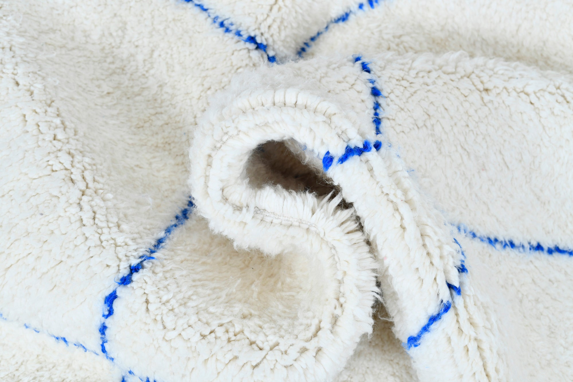 Black and White Beni Ourain Rug 3325