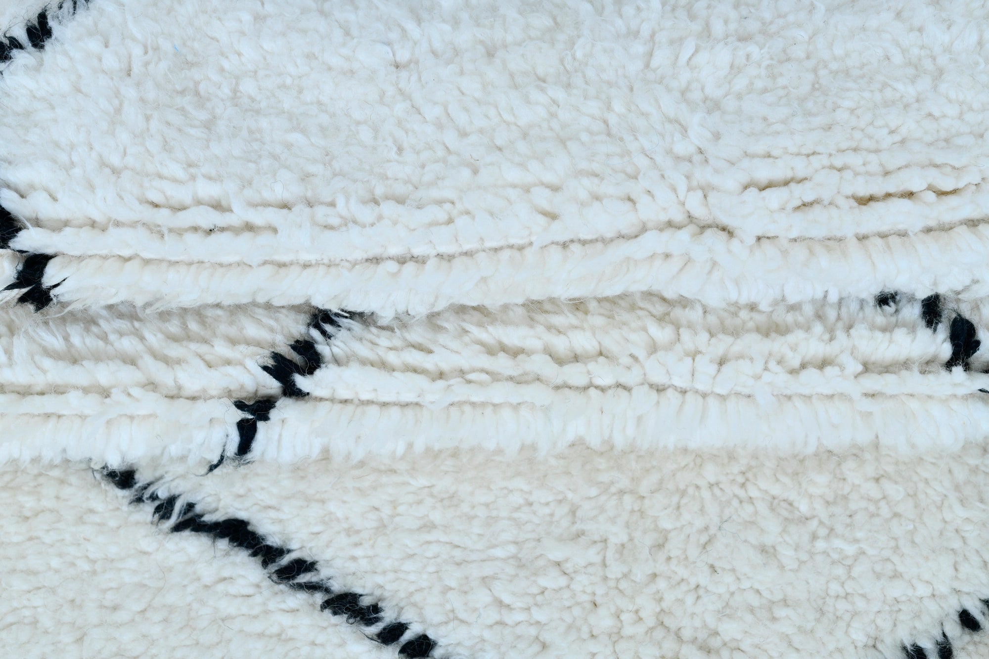 Moroccan custom rug from Beni Ourain, Wool, White