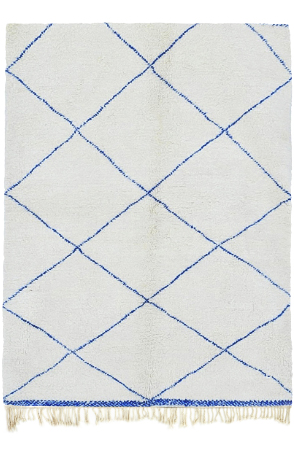 Black and White Beni Ourain Rug 3325