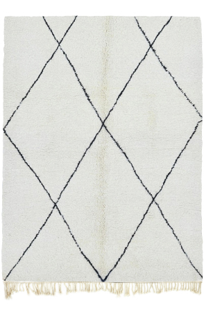 Black and White Lozenges Rug 3323