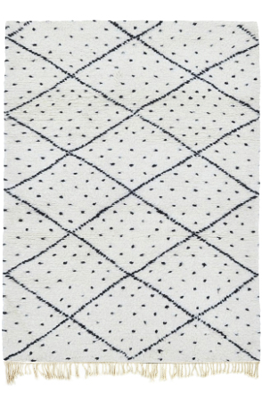Black & White Beni Ourain Rug 3362