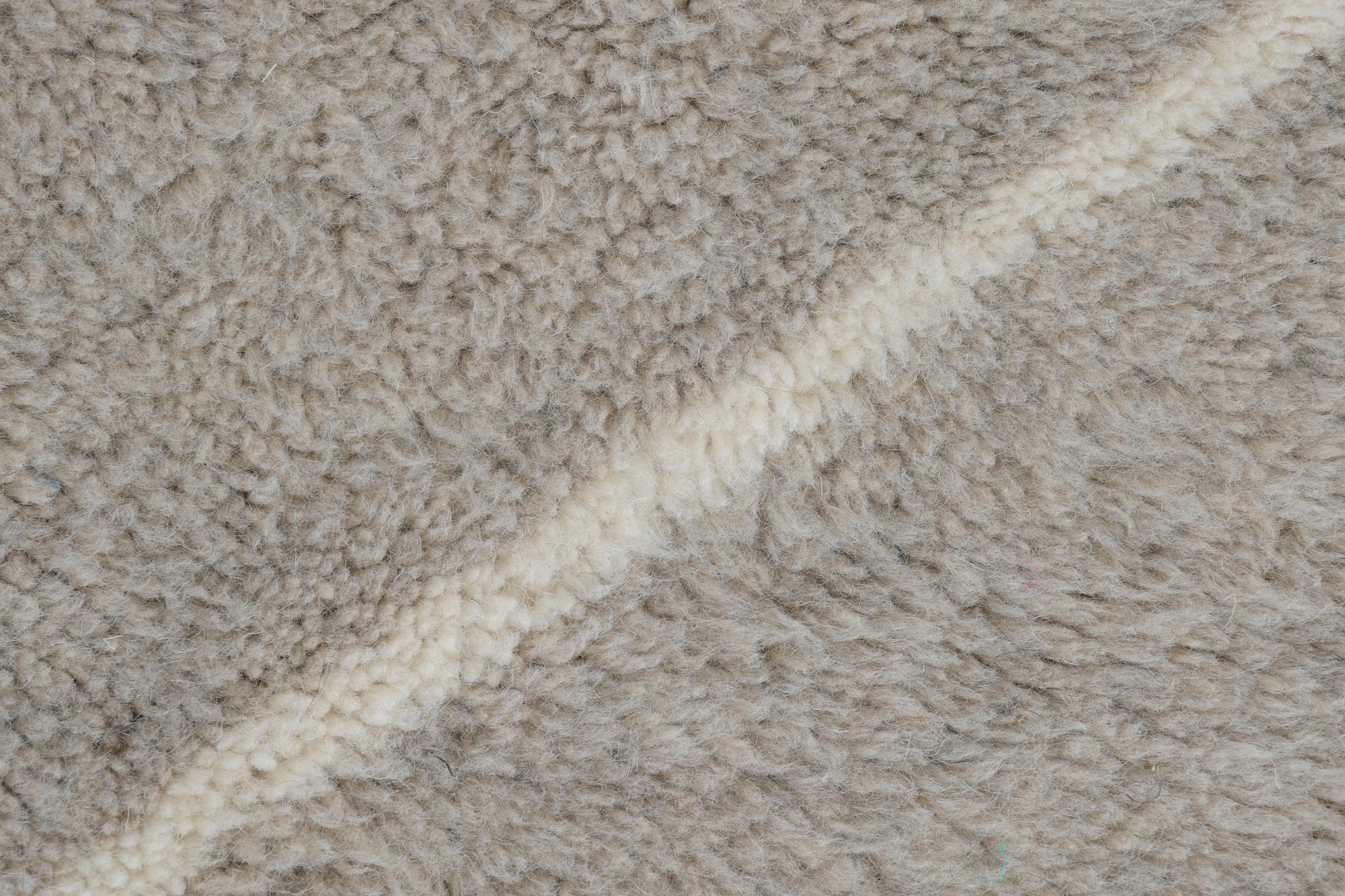 Moroccan custom rug from Beni Ourain, Wool and Thread, Brown