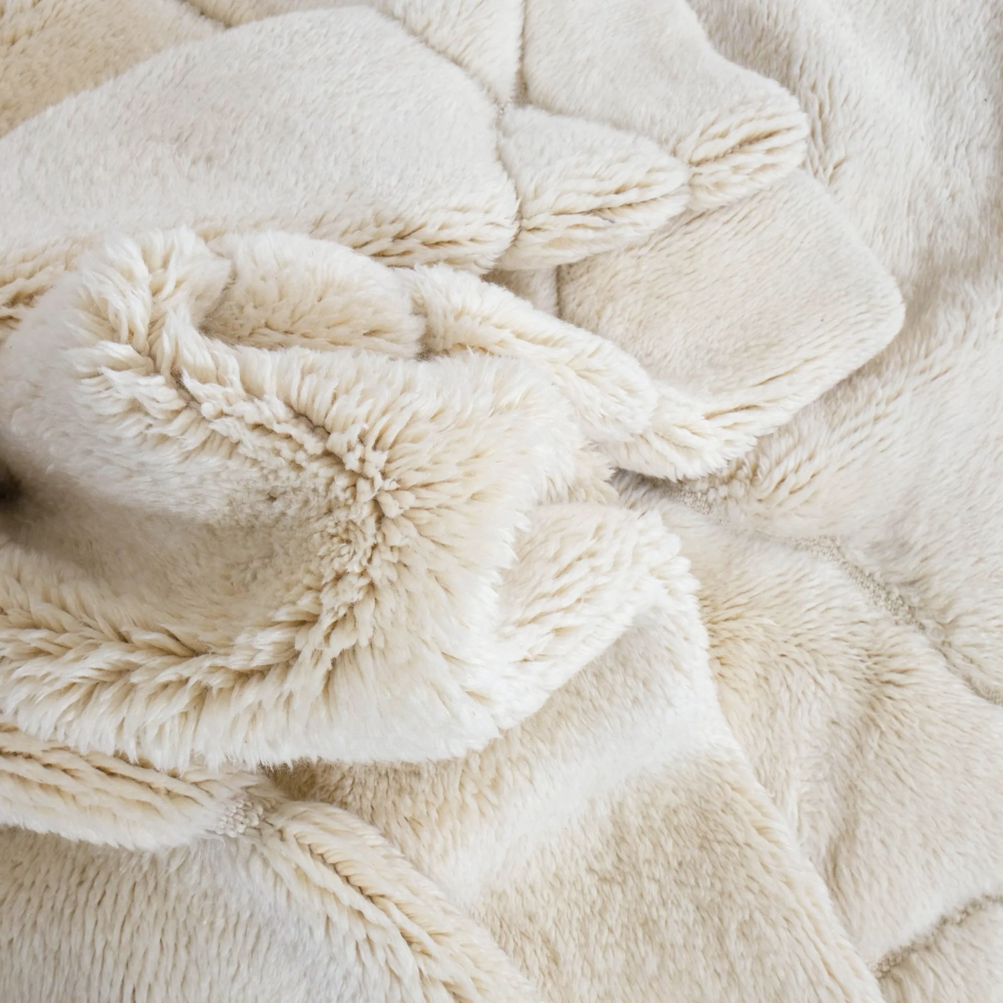 Moroccan custom rug from Beni Ourain, Wool and Thread, White