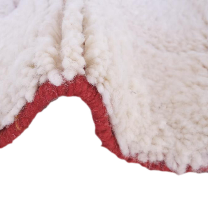Moroccan custom rug from Beni Ourain, Wool and Thread, White