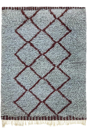 Red Lozenge Rug 4527