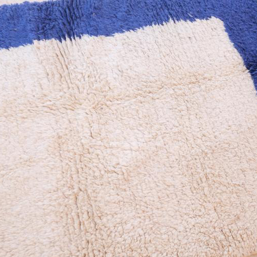 Moroccan custom rug from Beni Ourain, Wool and Thread, Colorful