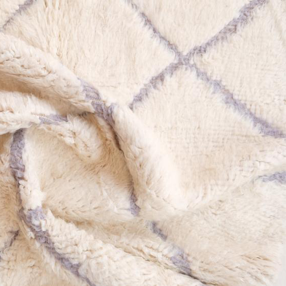 Highlighted Lozenge Shag Rug 4541