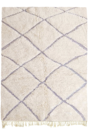 Highlighted Lozenge Shag Rug 4541