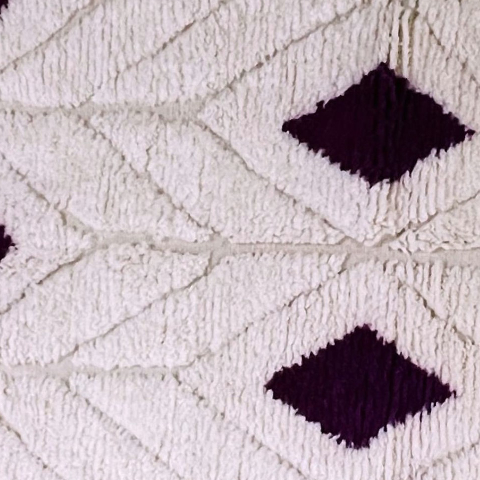 Moroccan custom rug from Beni Ourain, Wool, White