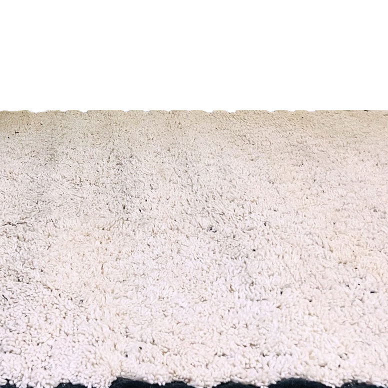 Moroccan custom rug from Beni Ourain, Wool, Off-white