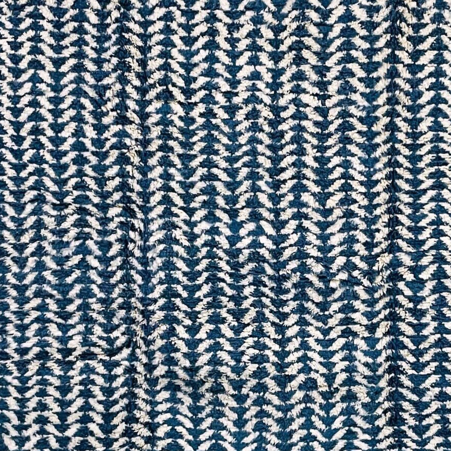 Moroccan custom rug from Beni Ourain, Wool, Blue