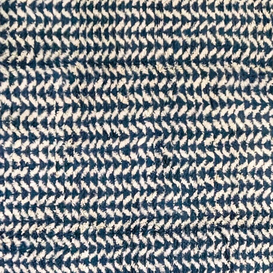 Moroccan custom rug from Beni Ourain, Wool, Blue