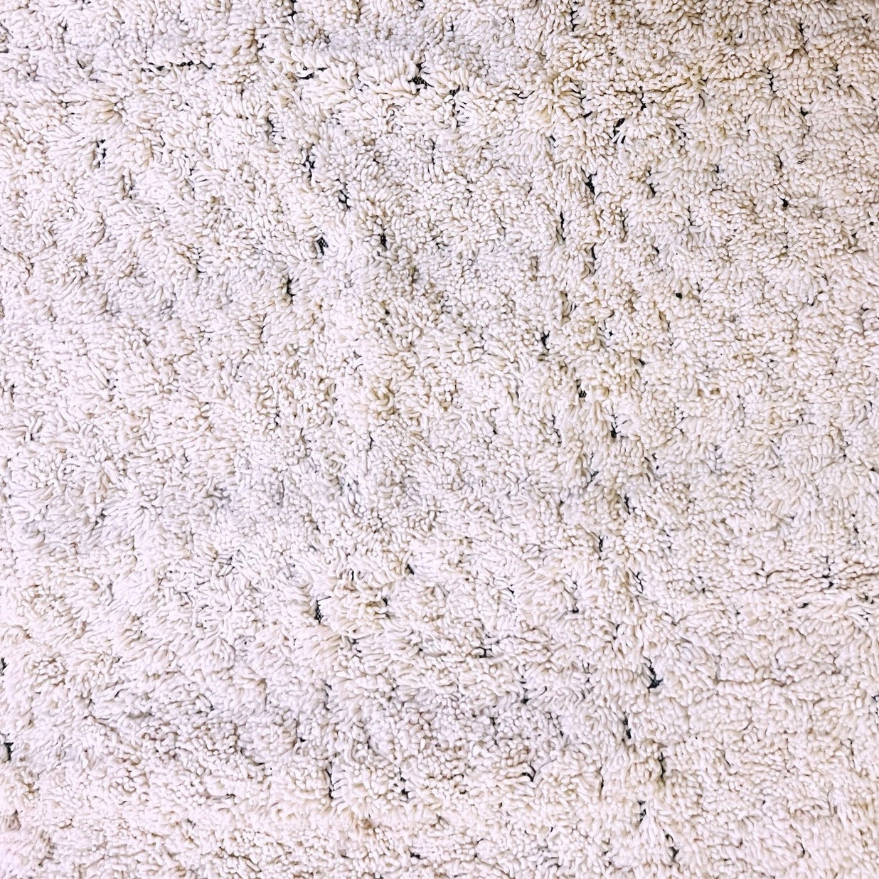 Moroccan custom rug from Beni Ourain, Wool, White