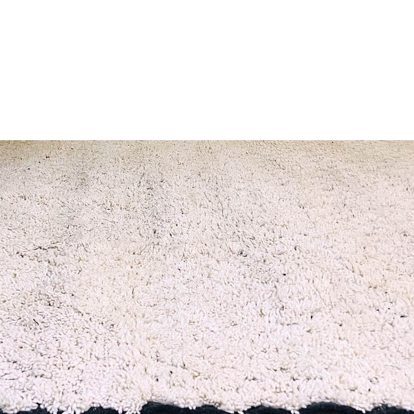 Moroccan custom rug from Beni Ourain, Wool, White