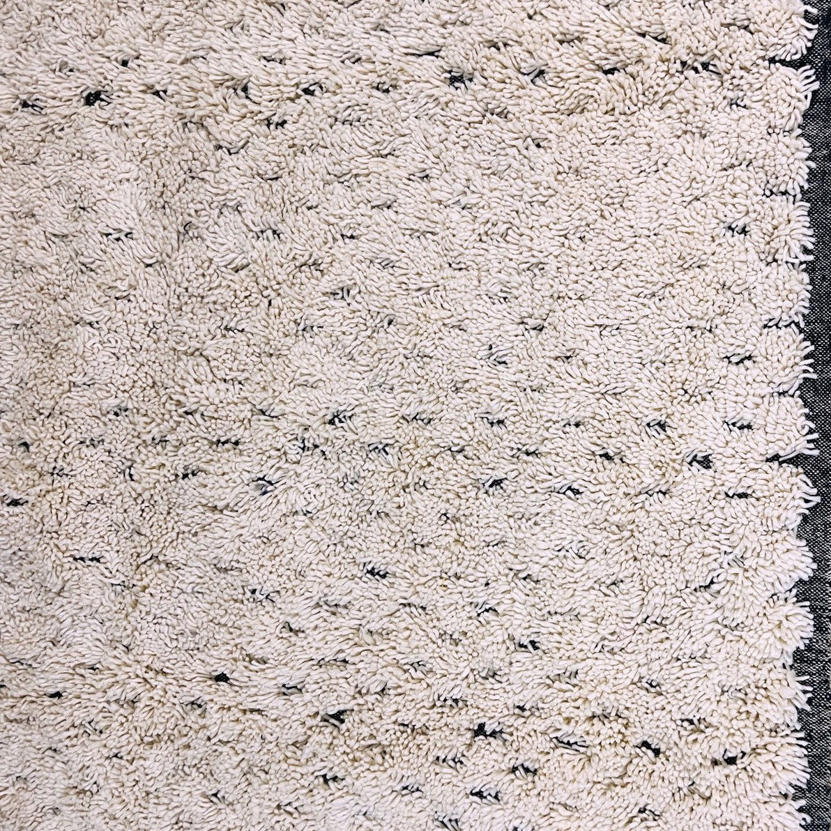 Moroccan custom rug from Beni Ourain, Wool, White