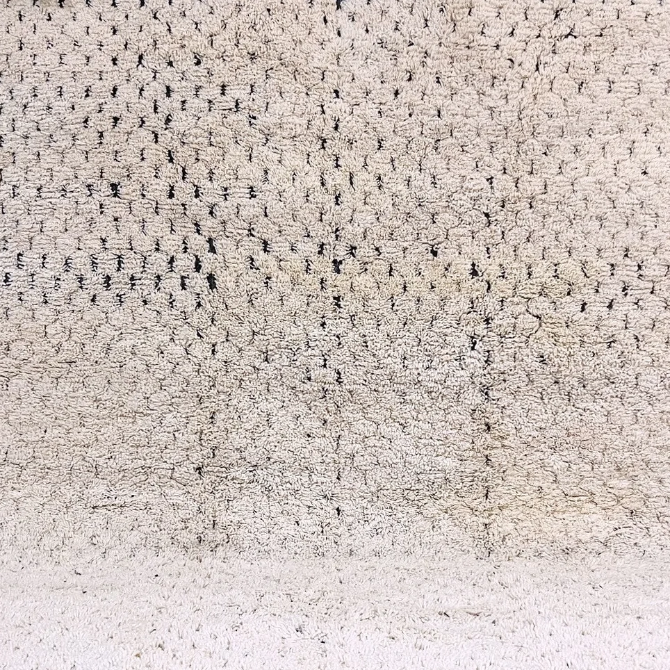Moroccan custom rug from Beni Ourain, Wool, White
