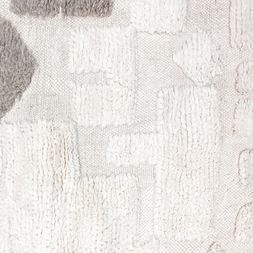 Moroccan custom rug from Beni Ourain, Wool, White