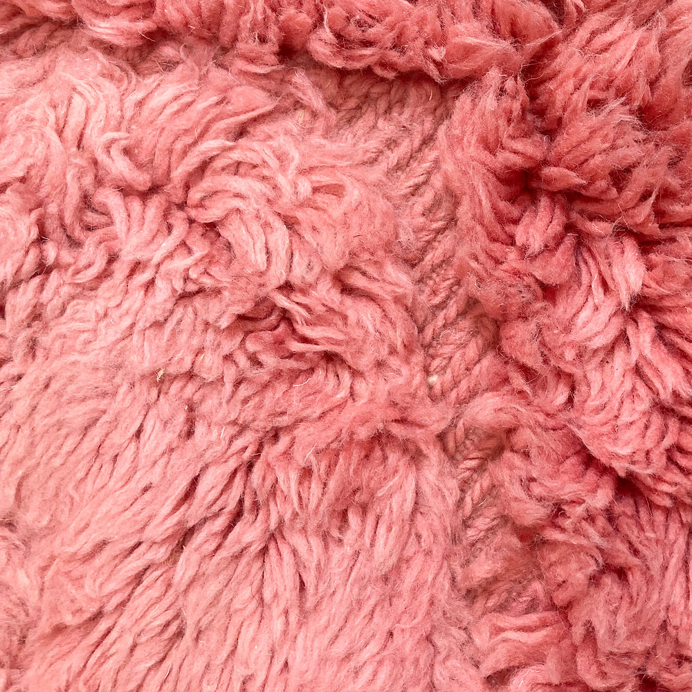 Moroccan custom rug from Beni Ourain, Wool, Pink