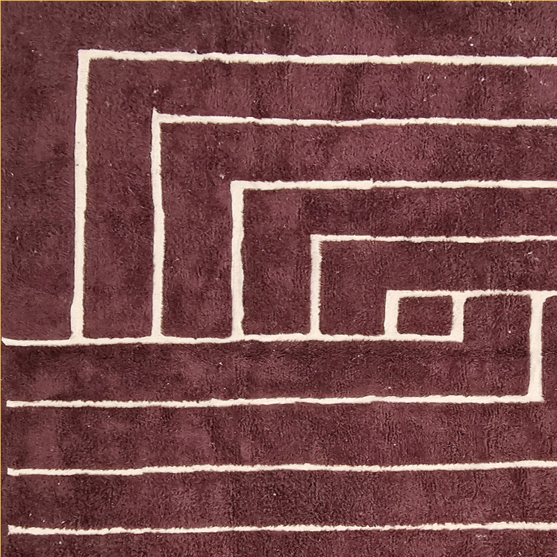 Moroccan custom rug from Beni Ourain, Wool, Brown