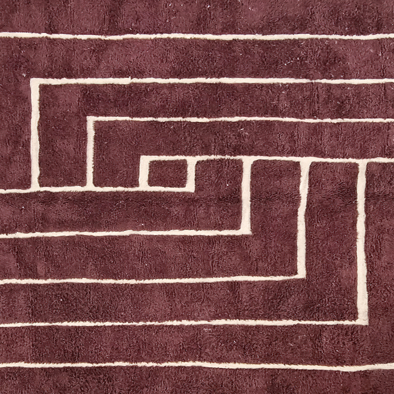 Moroccan custom rug from Beni Ourain, Wool, Brown