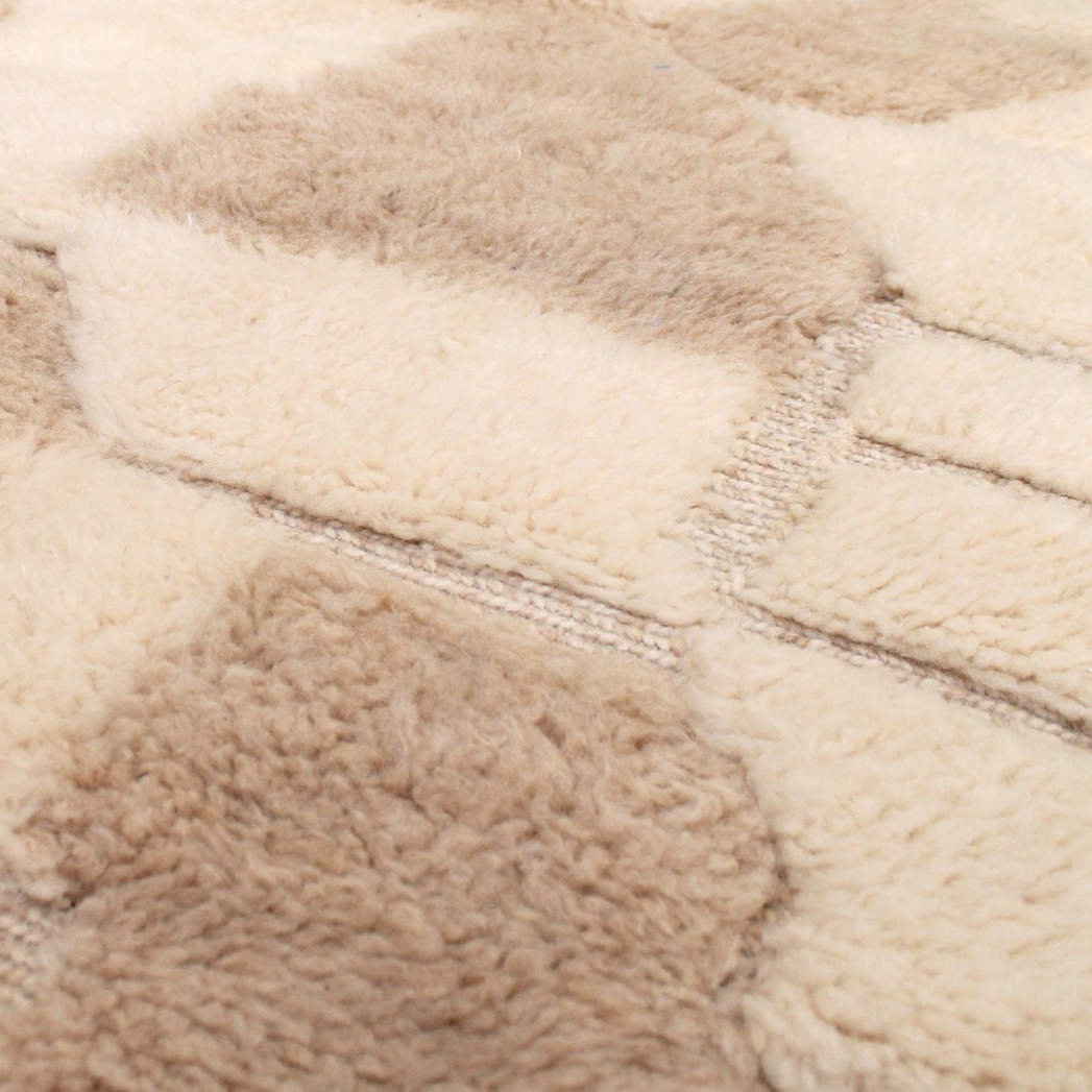 Moroccan custom rug from Beni Ourain, Beige