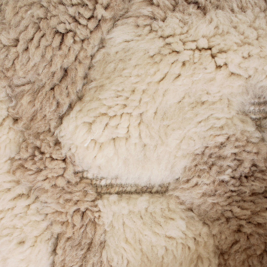 Moroccan custom rug from Beni Ourain, Beige