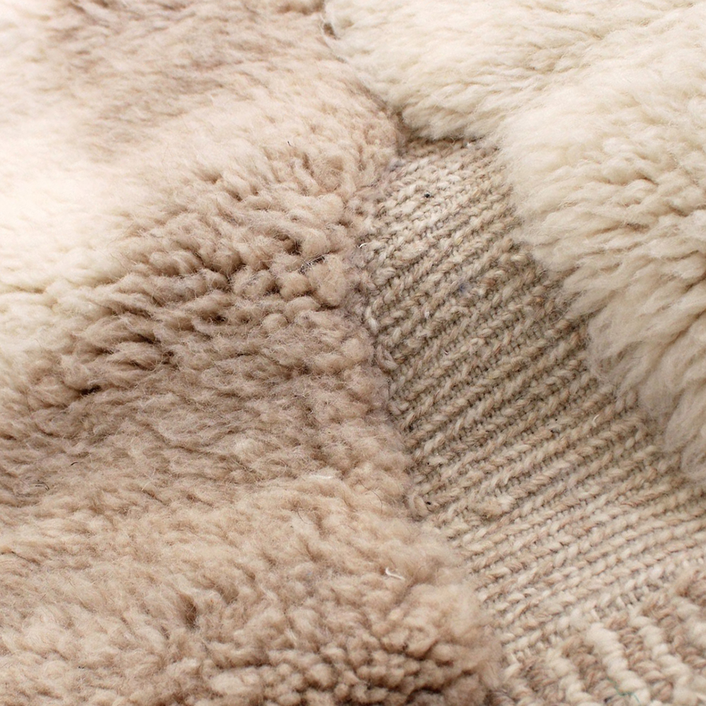 Moroccan custom rug from Beni Ourain, Beige
