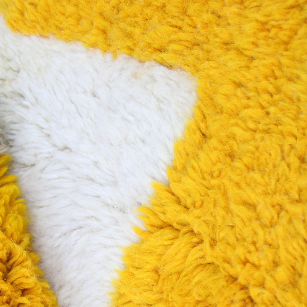 Moroccan custom rug from Beni Ourain, Wool, Beige