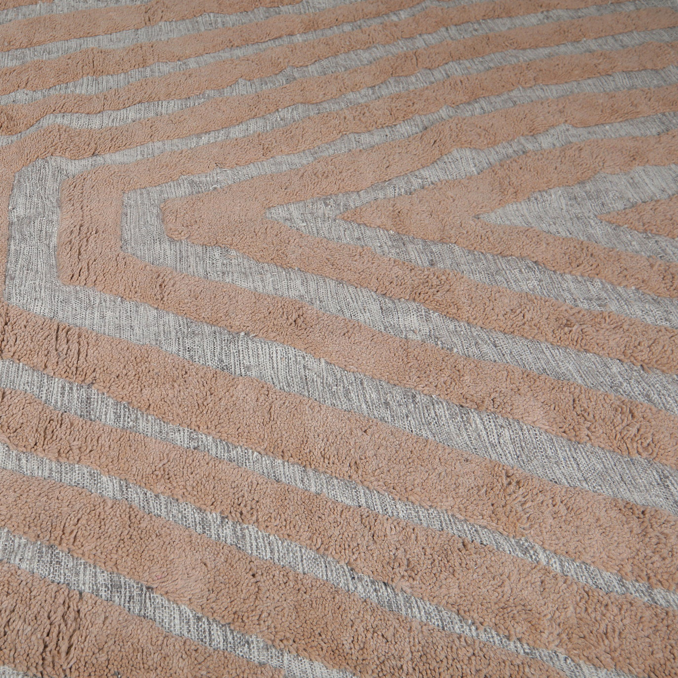 Moroccan custom rug from Beni Ourain, Wool, Brown
