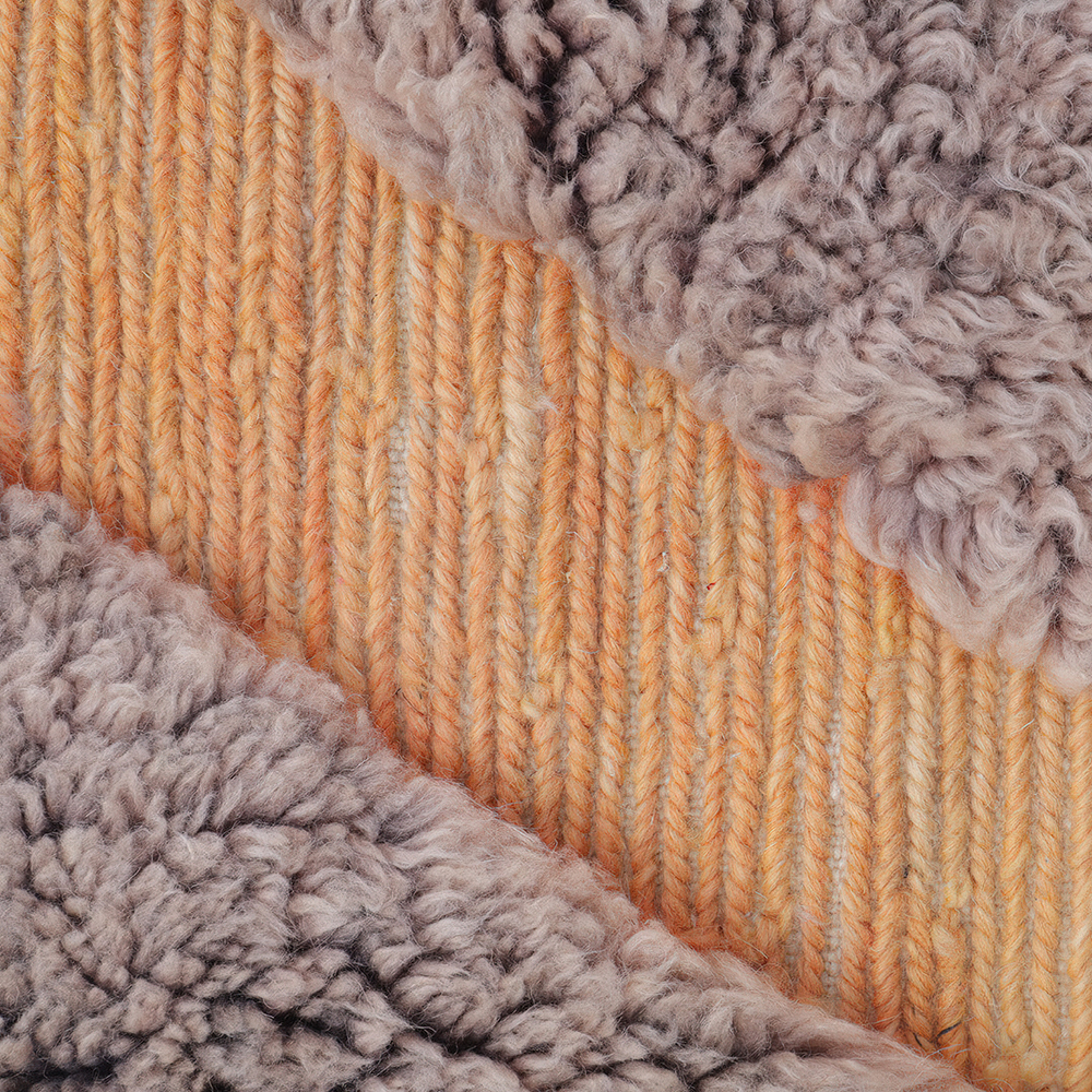 Moroccan custom rug from Beni Ourain, Wool, Gray