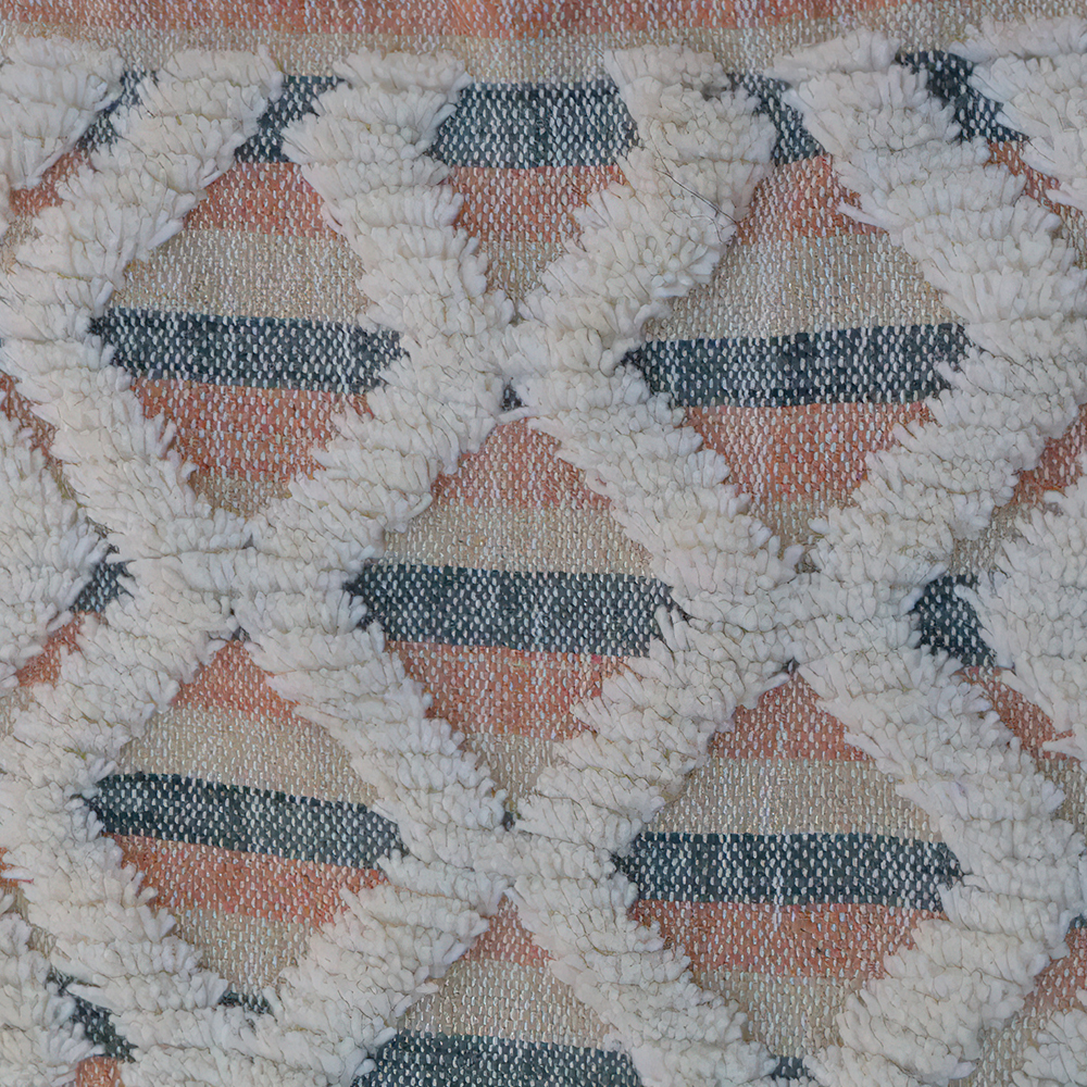 Moroccan custom rug from Beni Ourain, Wool, White