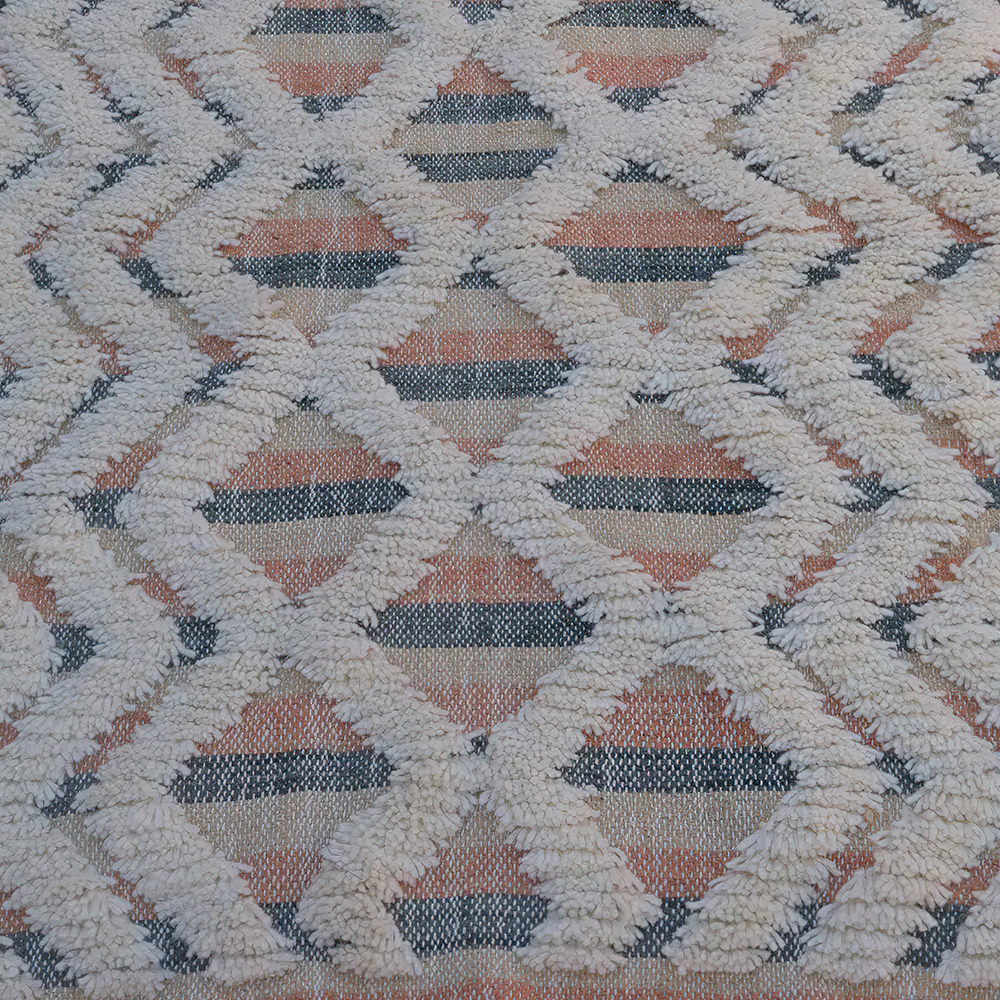 Moroccan custom rug from Beni Ourain, Wool, White