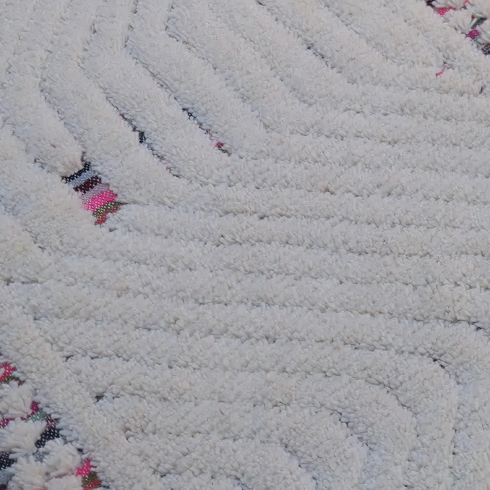 Moroccan custom rug from Beni Ourain, Wool, White