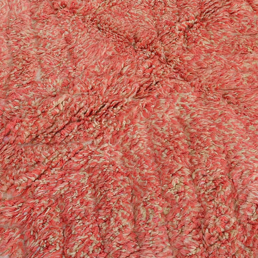 Moroccan custom rug from Beni Ourain, Wool, Pink