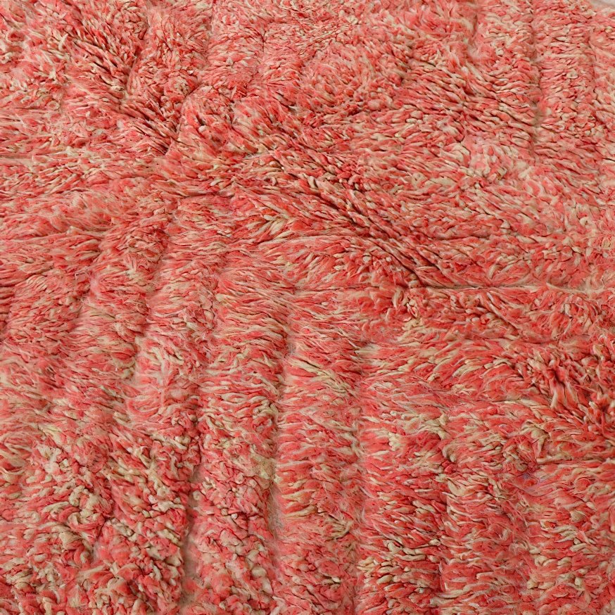 Moroccan custom rug from Beni Ourain, Wool, Pink