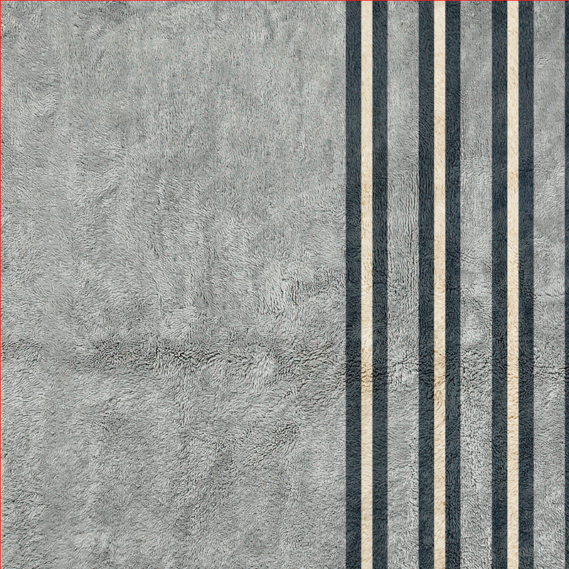 Moroccan custom rug from Beni Ourain, Wool, Gray