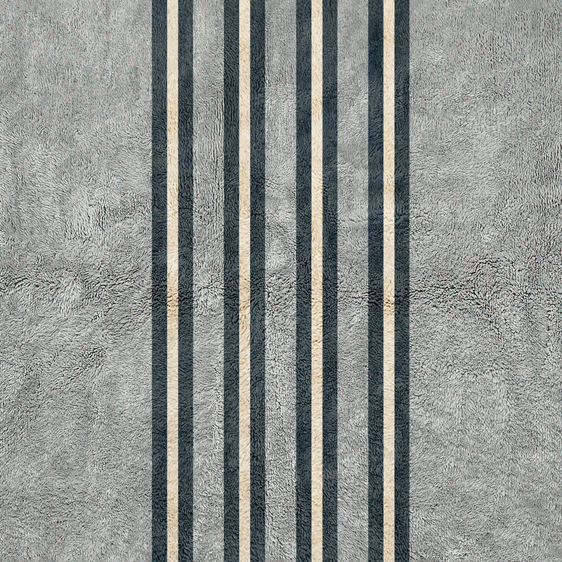 Moroccan custom rug from Beni Ourain, Wool, Gray