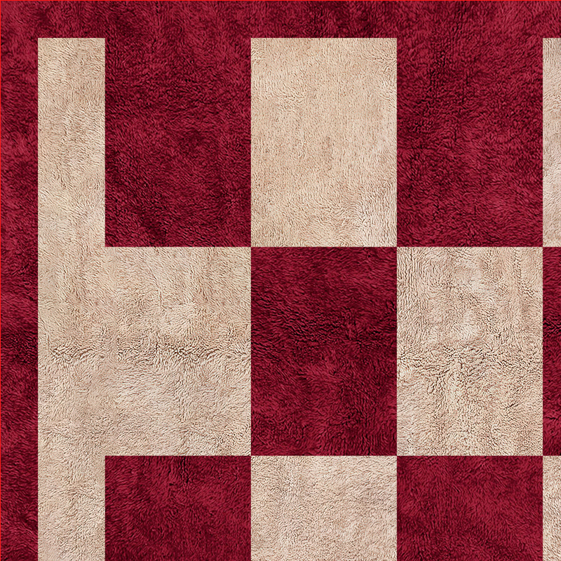 Moroccan custom rug from Beni Ourain, Wool, Red