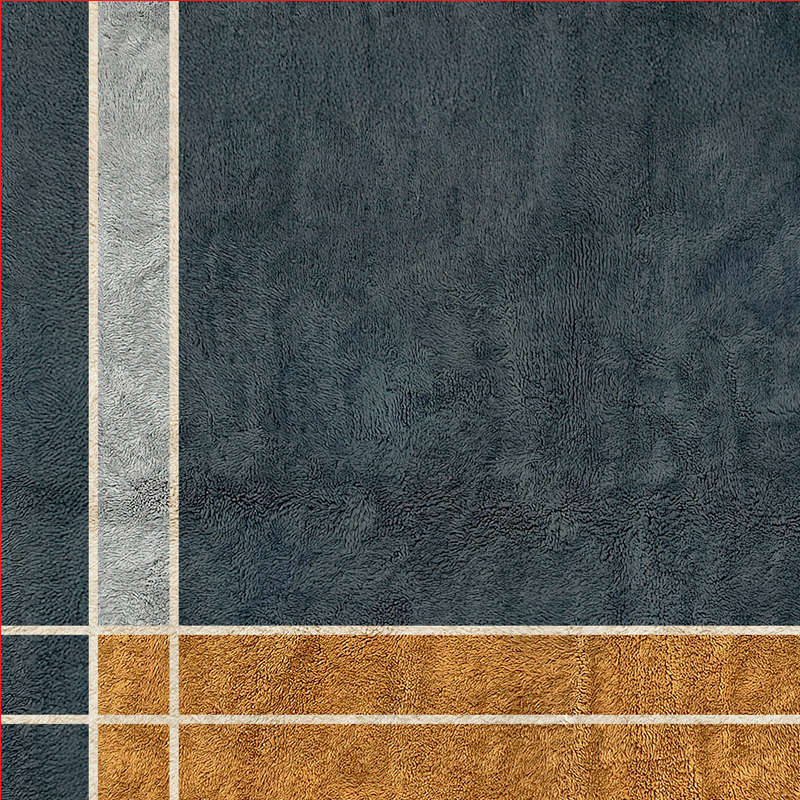 Moroccan custom rug from Beni Ourain, Wool, Blue