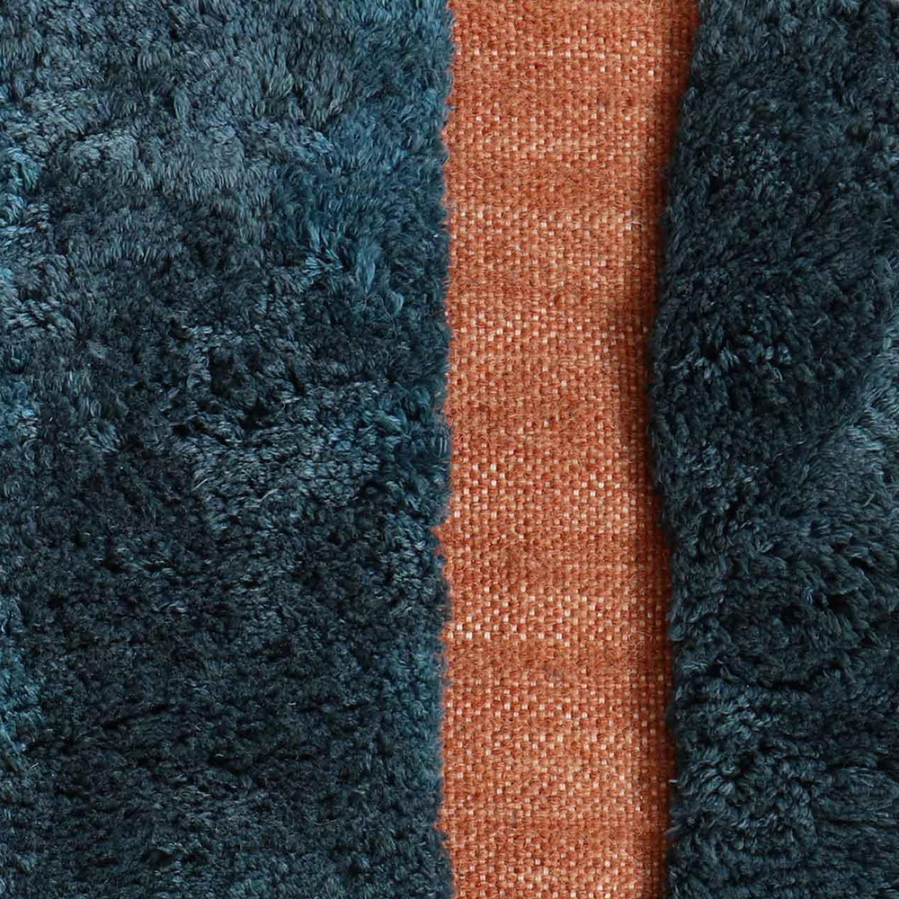 Moroccan custom rug from Beni Ourain, Wool, Blue
