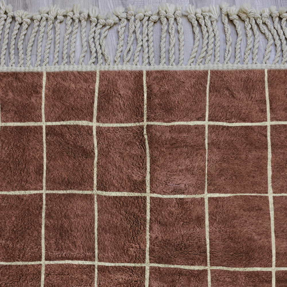 Red Checker Rug 5247