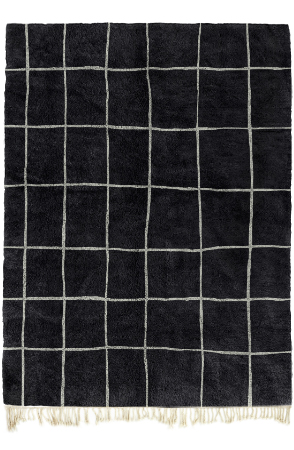 black Moroccan rug 5248