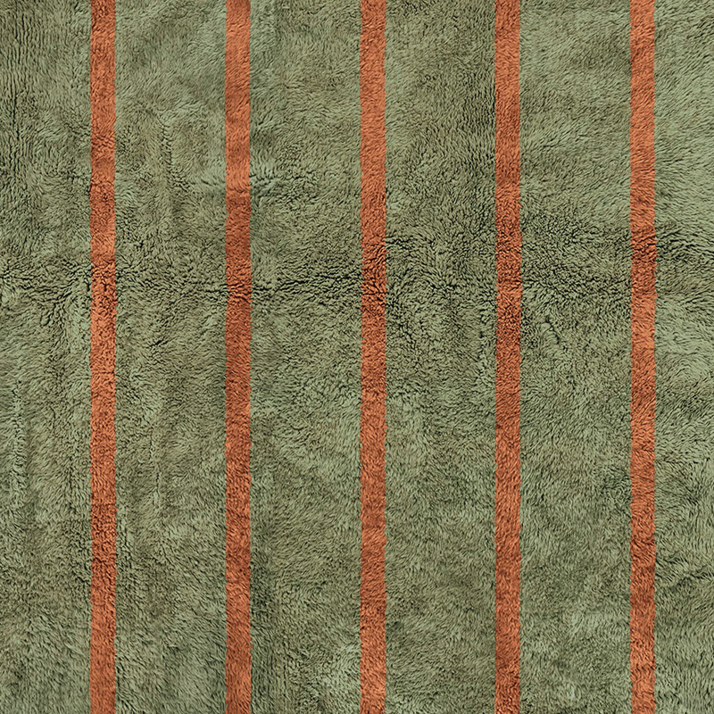 Moroccan custom rug from Beni Ourain, Wool, Green