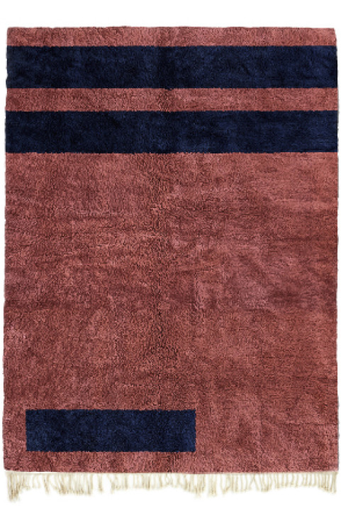 This Handwoven Red Moroccan Abstract Rug-Bold Colors and Berber Geometric Rug Patterns will complement your home decor