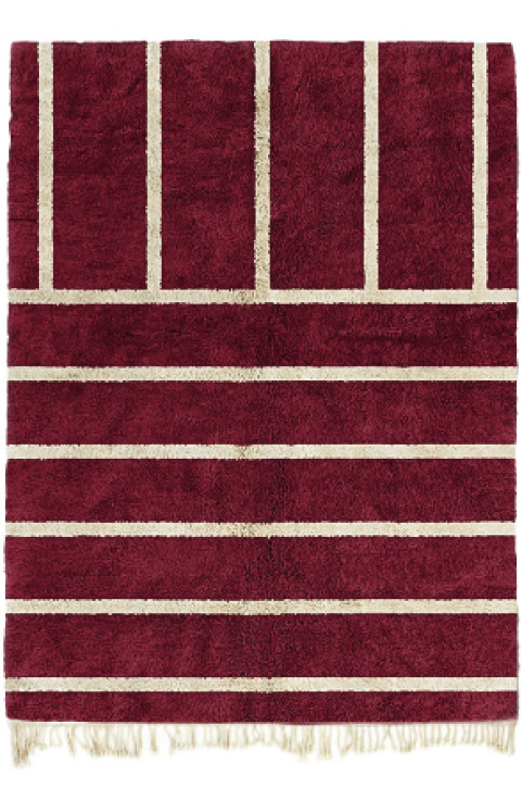 Moroccan Berber Rug, Red Abstract Rug, Berber Area Rug 9x12, Living Room Rug, Rug for Living Room, Bedroom Rug, Moroccan Shag Rug